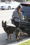 Nikki Reed - booty shot walking her dog in Los Angeles 02/06/13