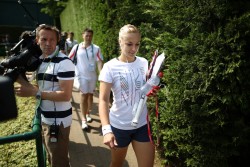 Sabine Lisicki - At a Practice Session in London - July 6, 2013