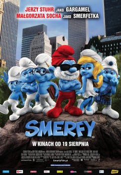 Polski plakat filmu 'Smerfy'