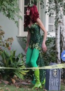 Brooke Burns - gets festive for Halloween dressed up as poison ivy in Los Angeles (10-31-13)